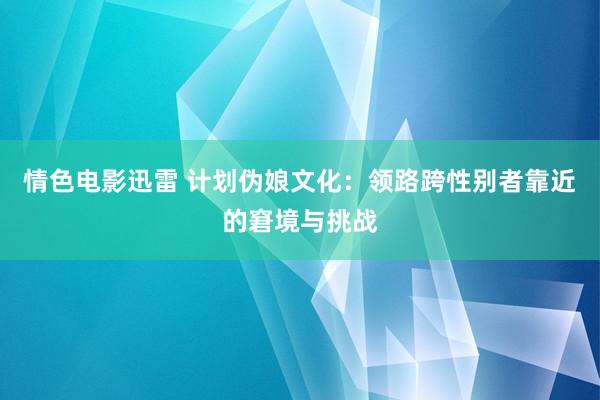 情色电影迅雷 计划伪娘文化：领路跨性别者靠近的窘境与挑战
